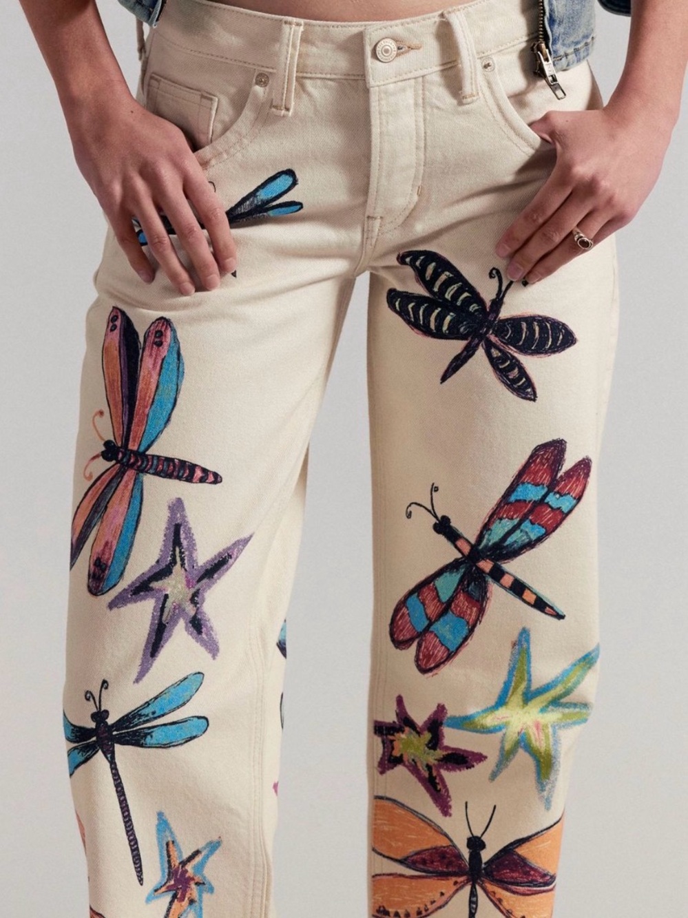 We The Free Tennessee Low Rise Illusions Jeans, Dragonfly New